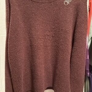 Women's Burgundy Sweater